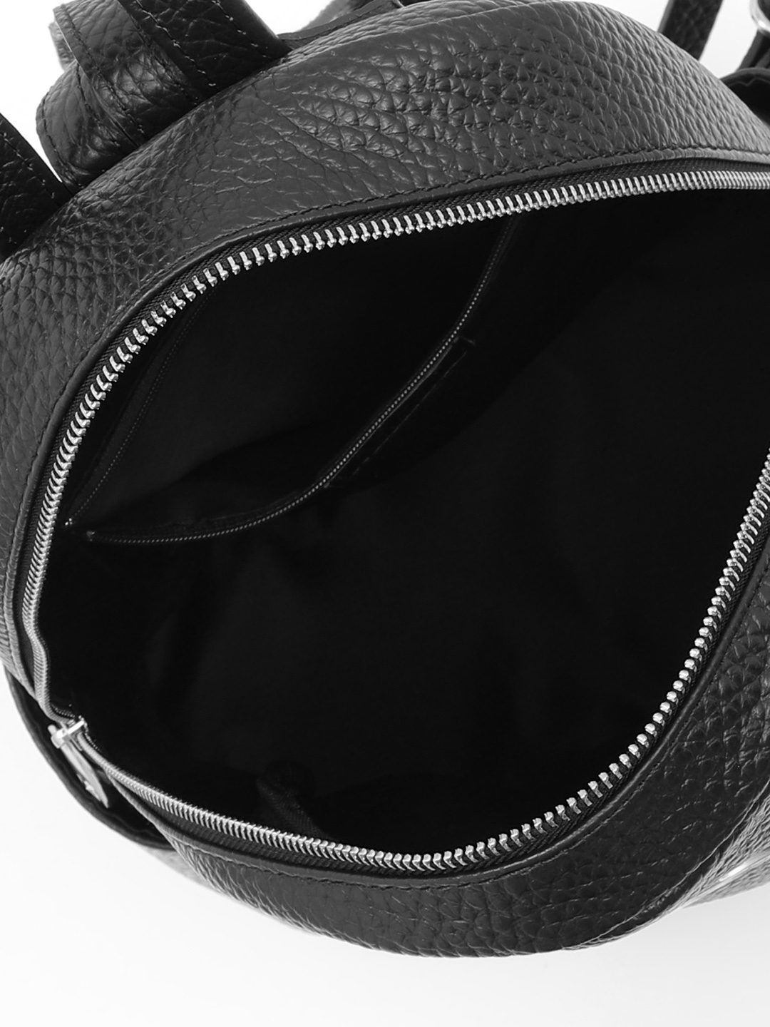 Женский рюкзак с двумя потайными и боковыми карманами от FOLLE в черном цвете