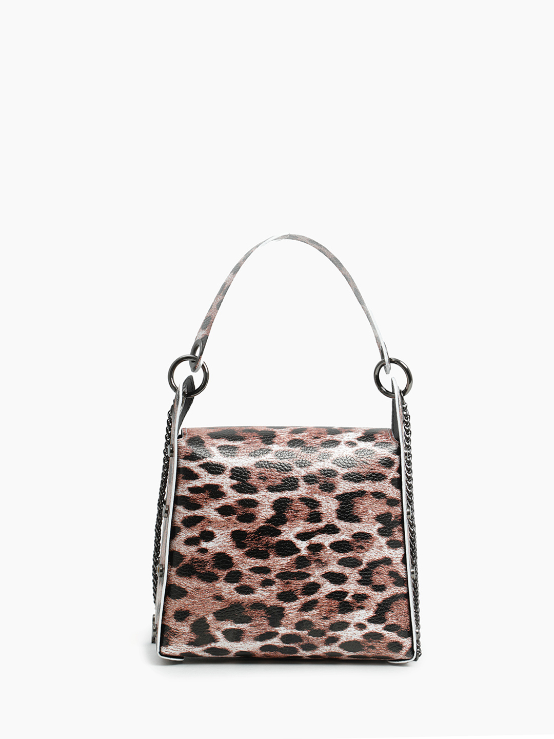 Сумка-сэтчел LUCY с фурнитурой-пчелой и анималистичным принтом от FOLLE