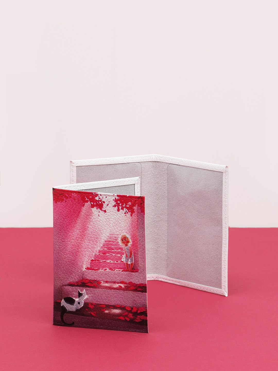 Обложка для паспорта с принтом лестницы от Alessandro Beato из натуральной кожи