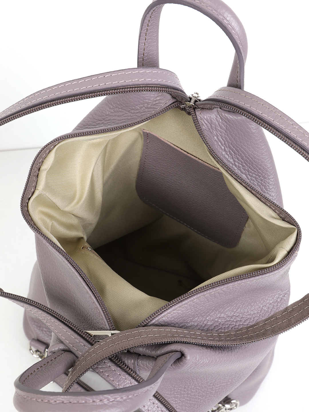 Сумка - рюкзак от BE NICE c разъёмной лямкой - молнией в цвете ирис