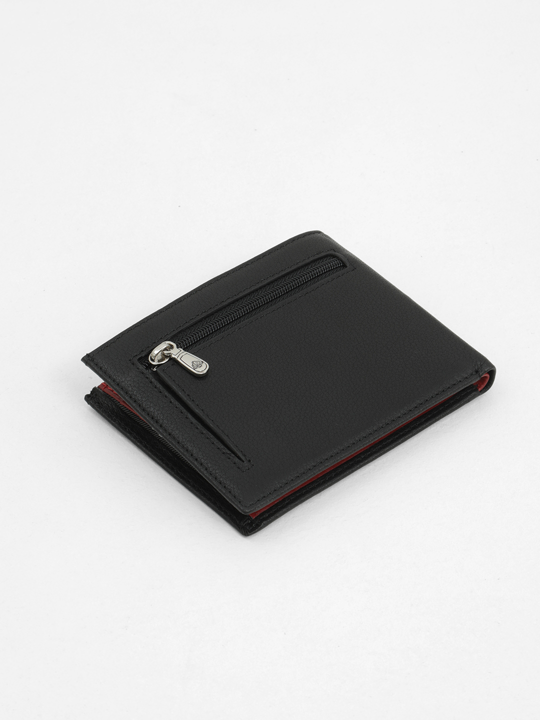 Зажим для купюр от Di Gregorio в черном цвете с красной строчкой 