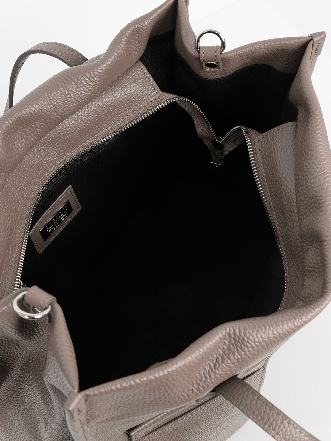 Мягкий шоппер с двумя передними карманами от RIPANI в сером цвете