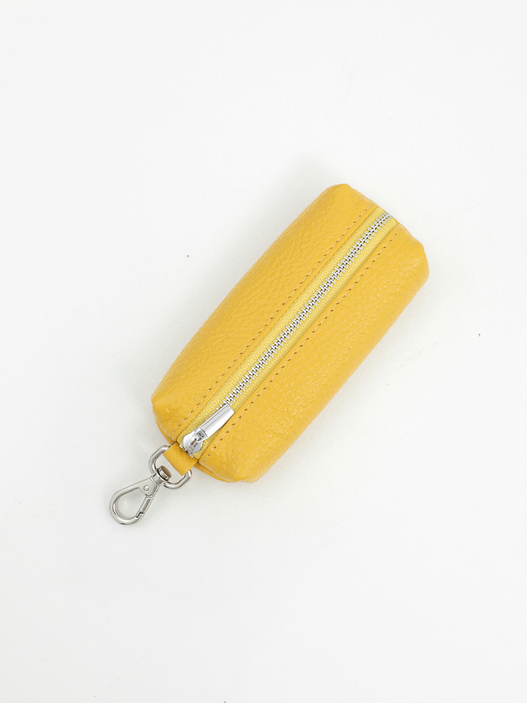 Ключница из натуральной кожи в подарочной коробке от бренда Alessandro Beato жёлтого цвета