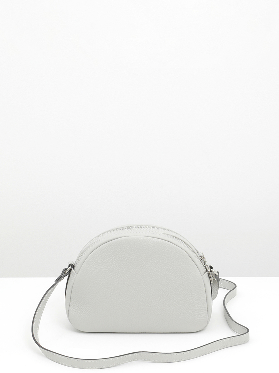 Полукруглая сумка с двумя отделениями от RIPANI жемчужного оттенка