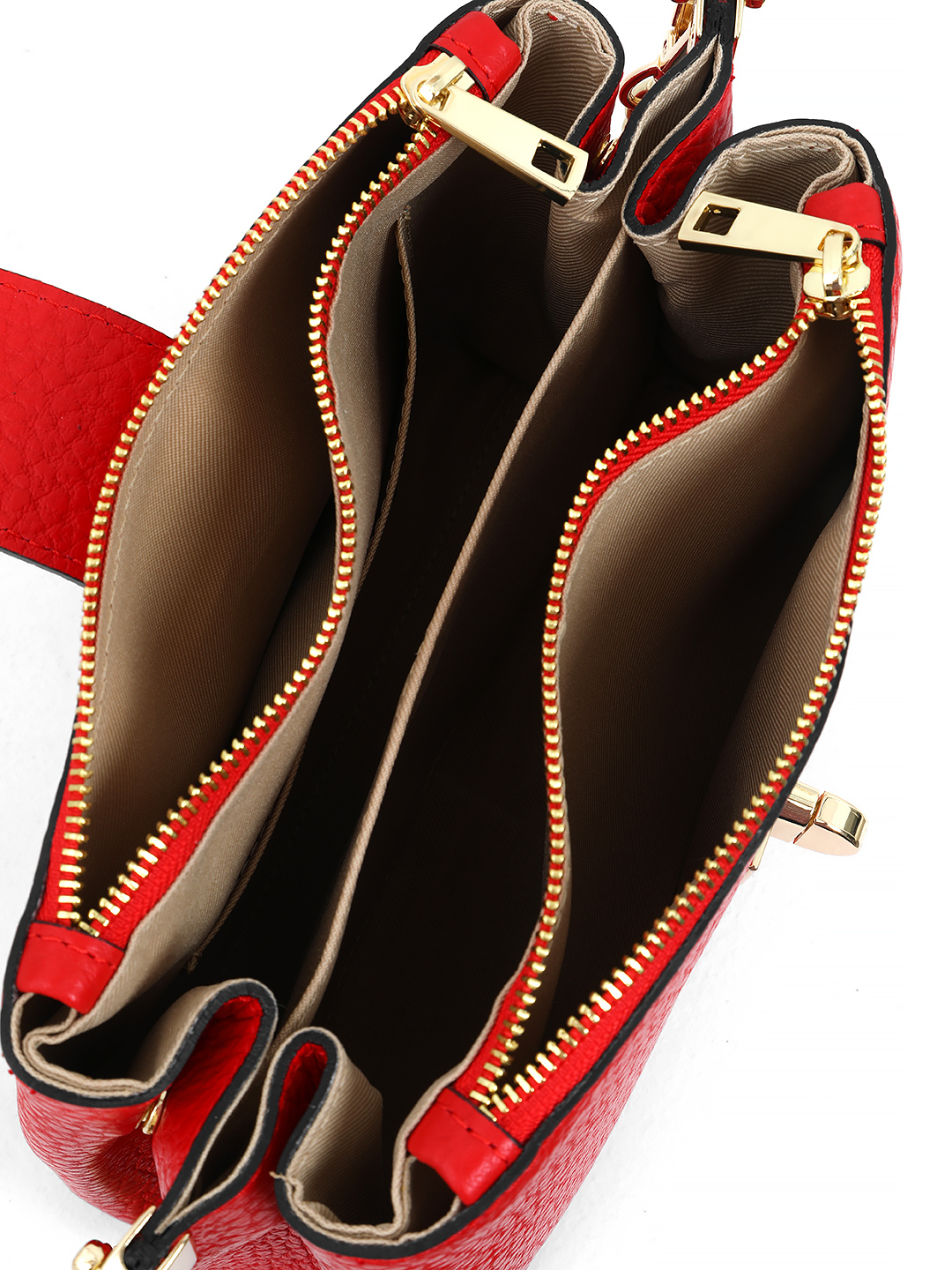 Кросс-боди "ANTONELLA" с золотистым ремнём-цепочкой от BE NICE в красном цвете