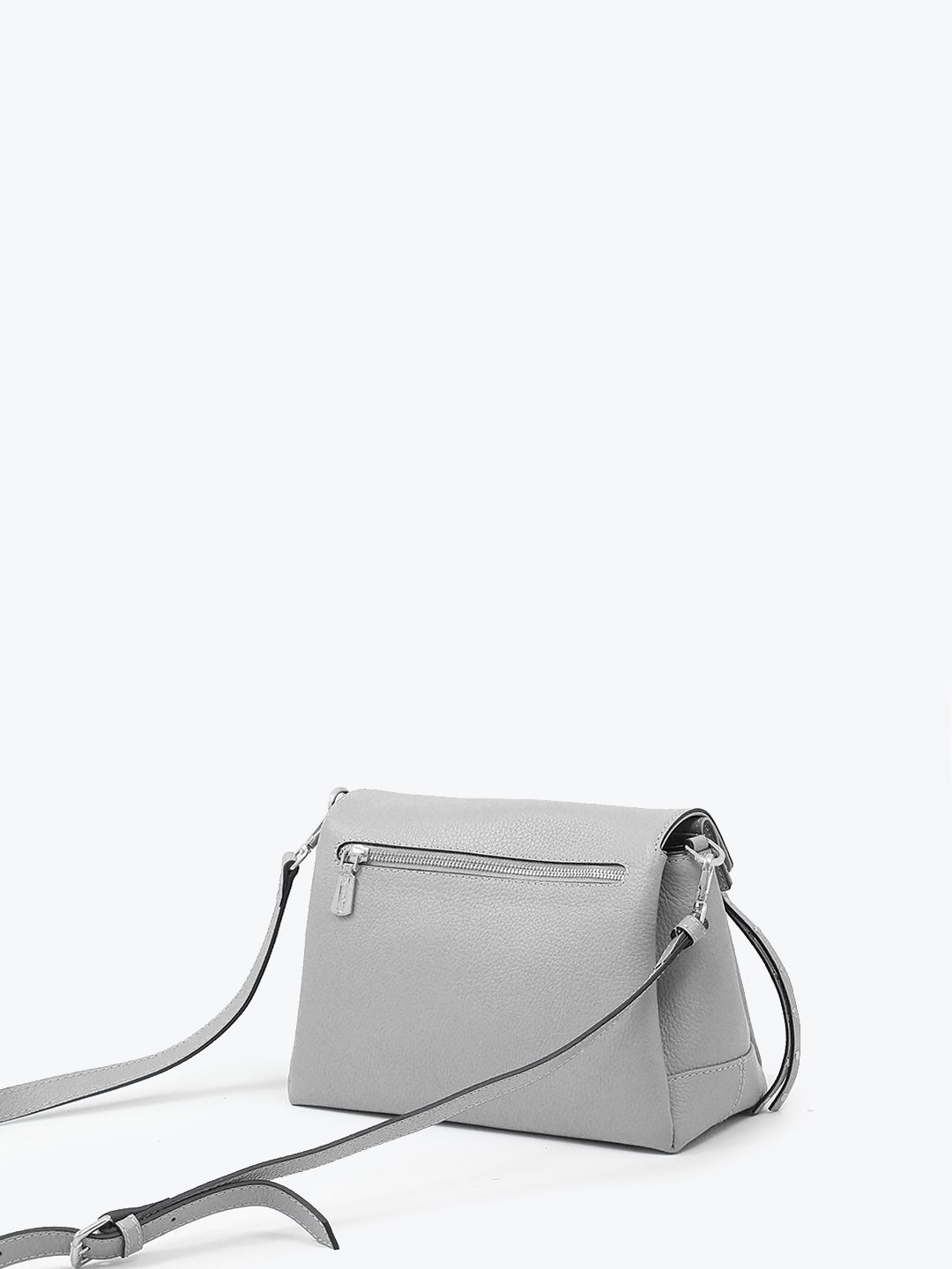 Серая кросс-боди на плечо с металлическими буквами Vanessa Scani