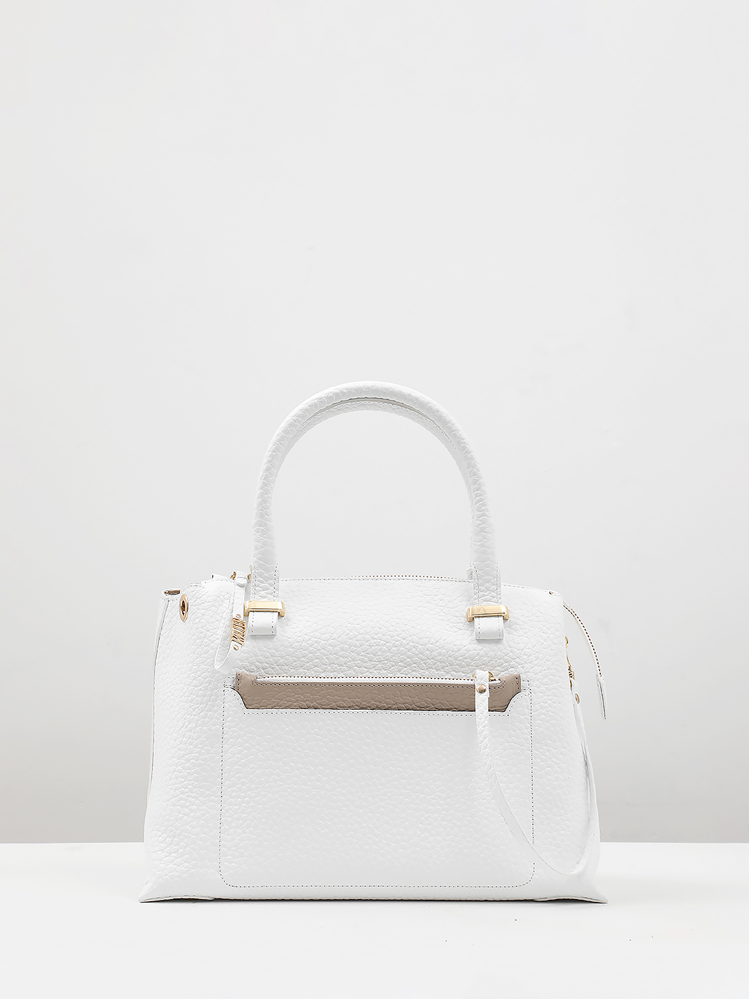 Сумка-тоут с дополнительной сумкой-косметичкой на карабине от KELLEN в белом цвете