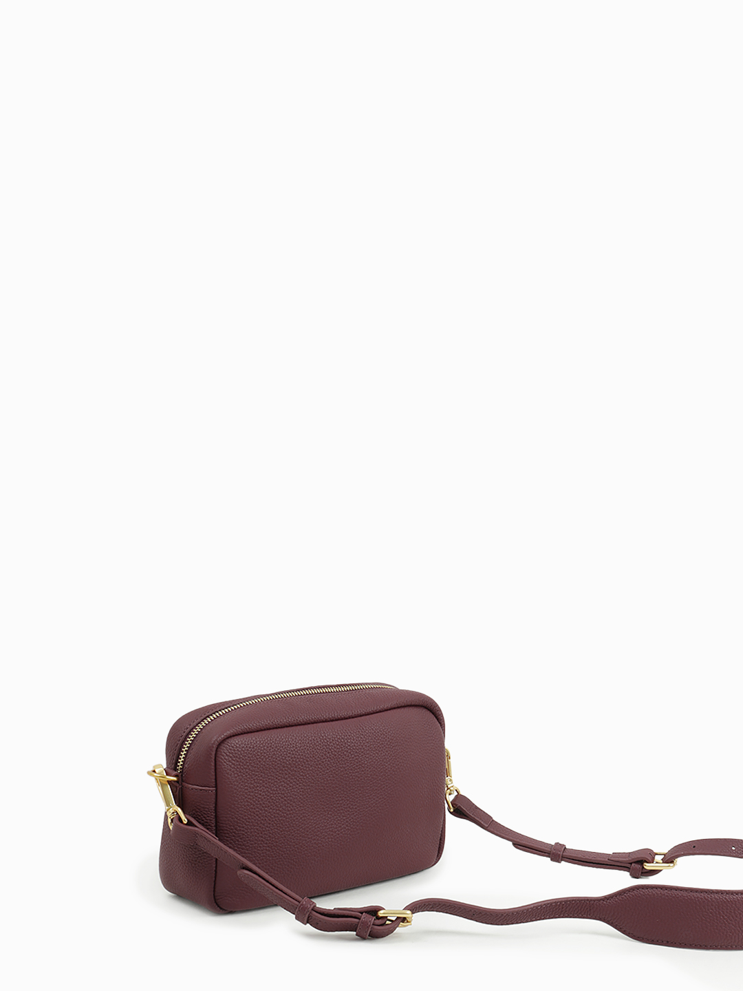 Кросс-боди от Ermanno Firenze из качественной натуральной кожи бордового цвета