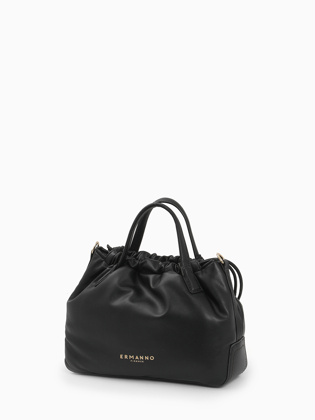 Тоут в размере М с рельефной буквой "E" от ERMANNO FIRENZE чёрного цвета