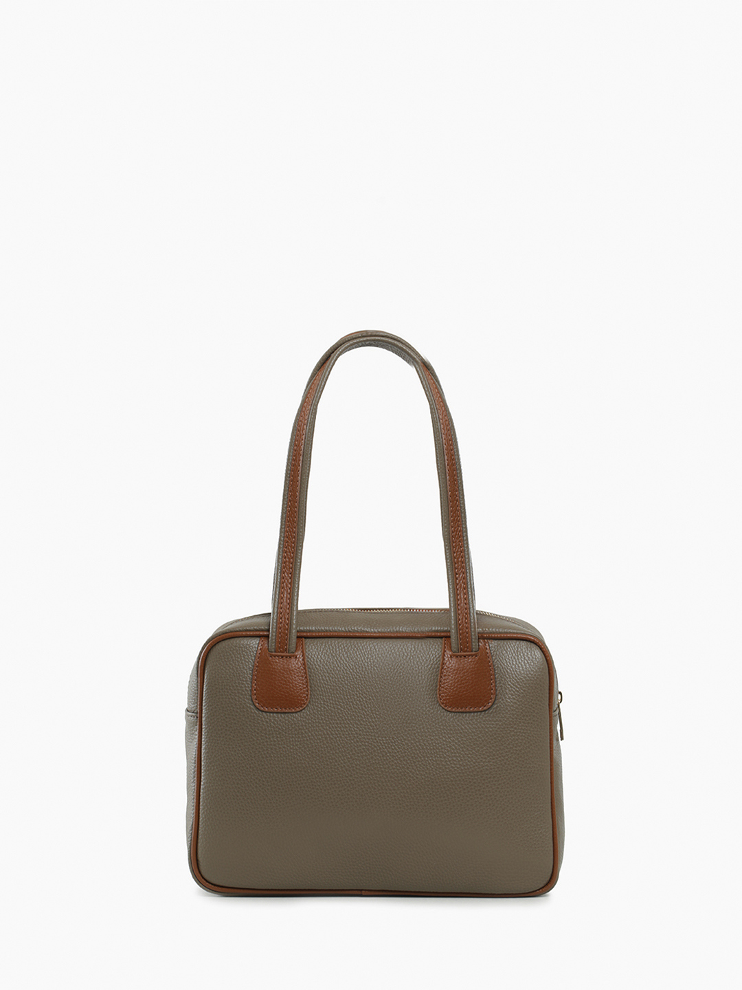 Сумка в размере М с золотистой фурнитурой от FOLLE оттенка тауп