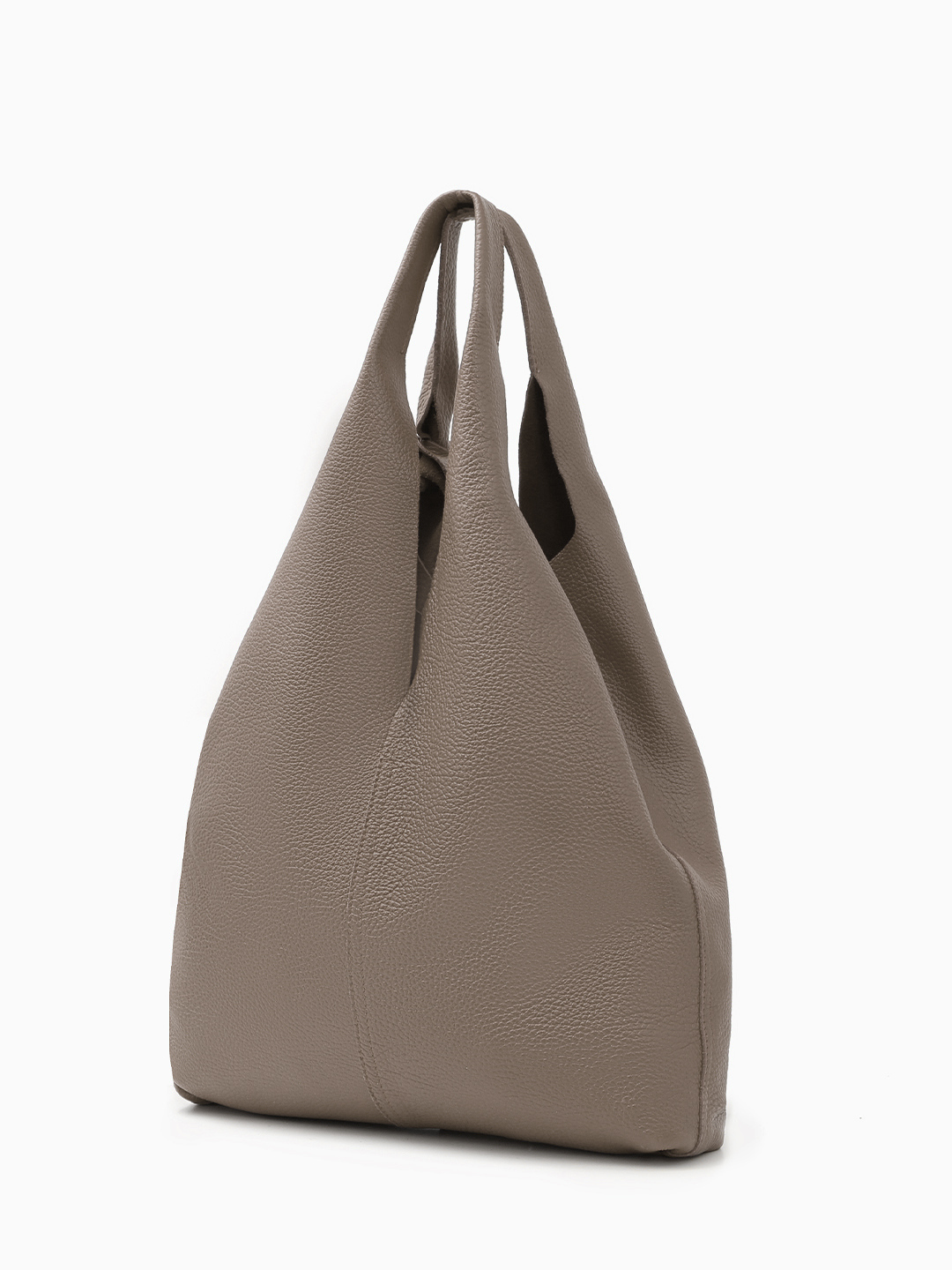 Сумка-шоппер с бантом и дополнительной косметичкой в цвете тауп от FOLLE