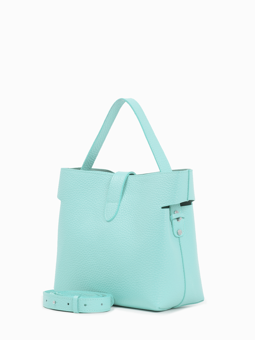 Сэтчел с металлической застёжкой-карабином от Sara Burglar в оттенке морской волны marine