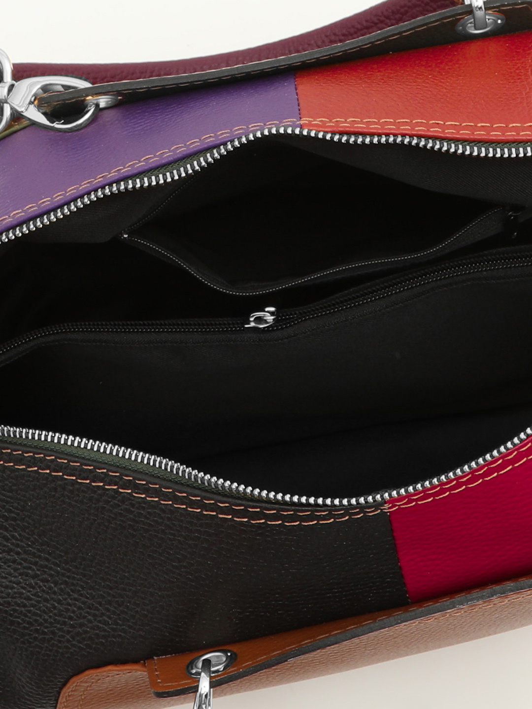 Дорожная сумка от FOLLE в крупнозернистой цветной коже