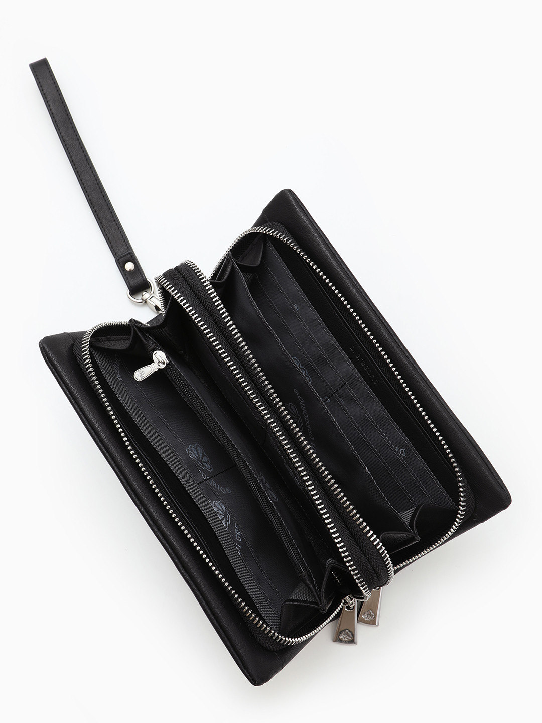 Мужской органайзер из натуральной чёрной кожи от Di Gregorio