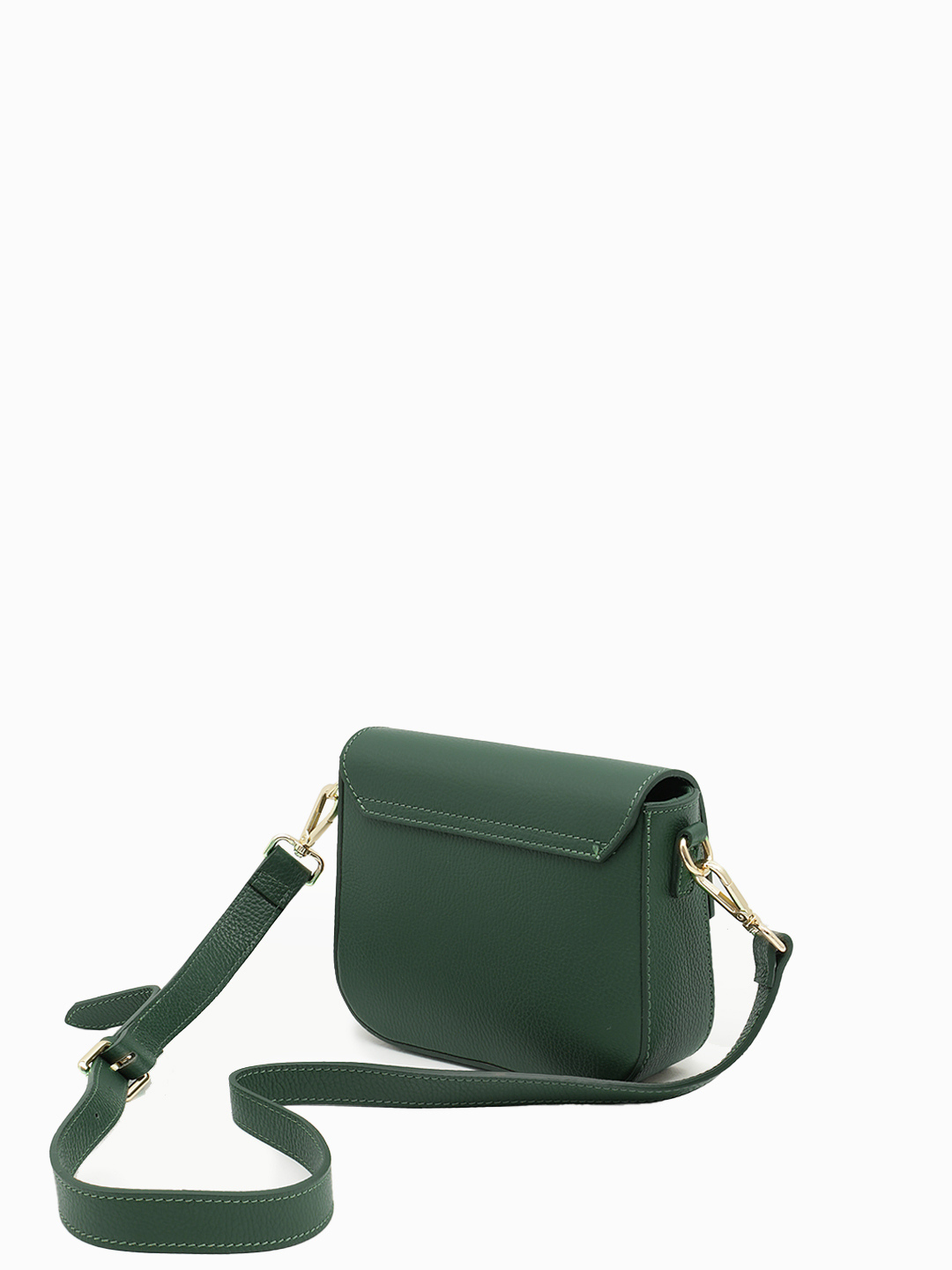 Кросс-боди с полукруглым дном и фурнитурой золотого цвета Nancy от Be Nice в зелёном цвете