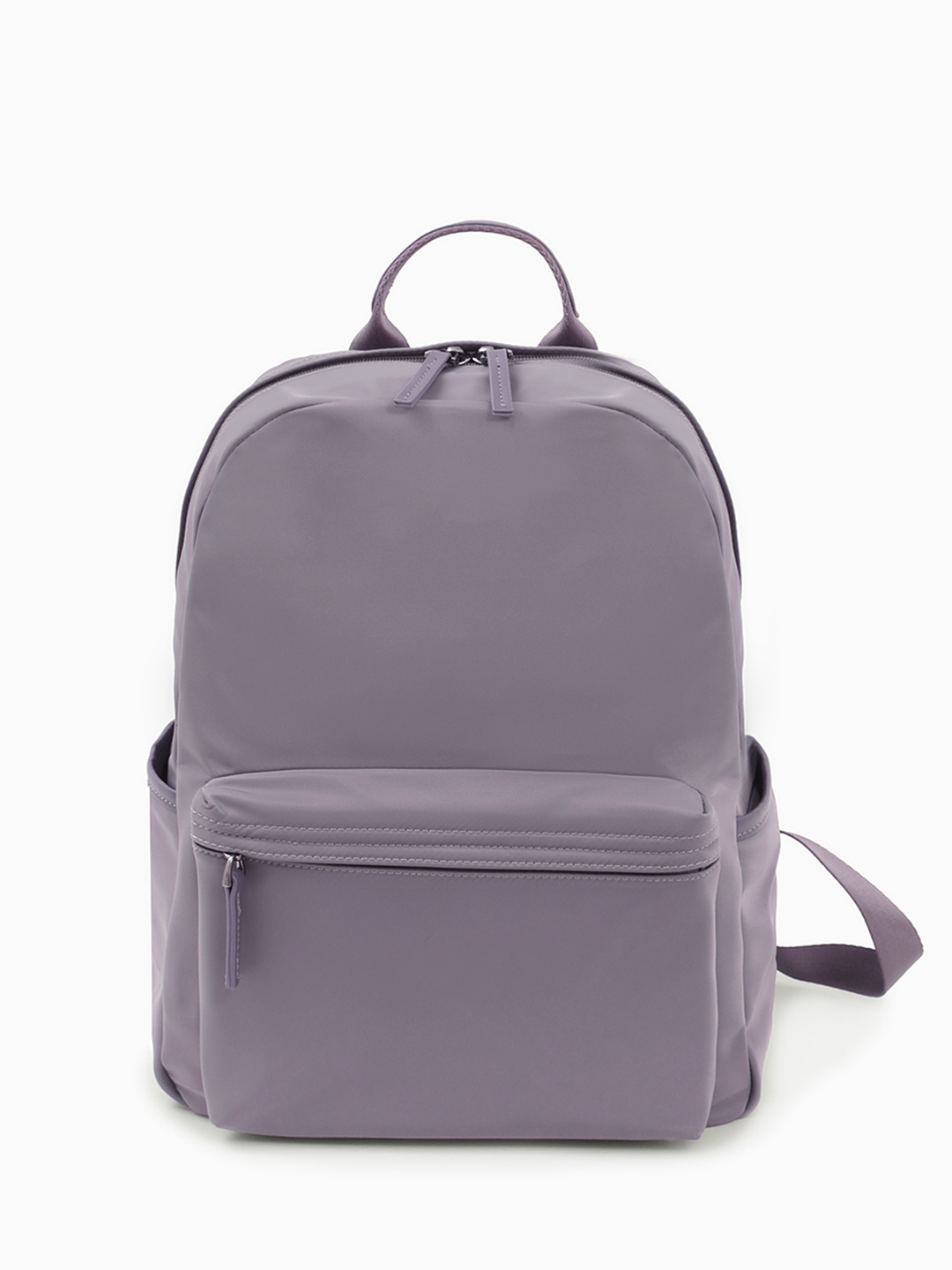 Болоньей рюкзак с передним карманом и боковыми отделами от IVORY в лавандовом цвете