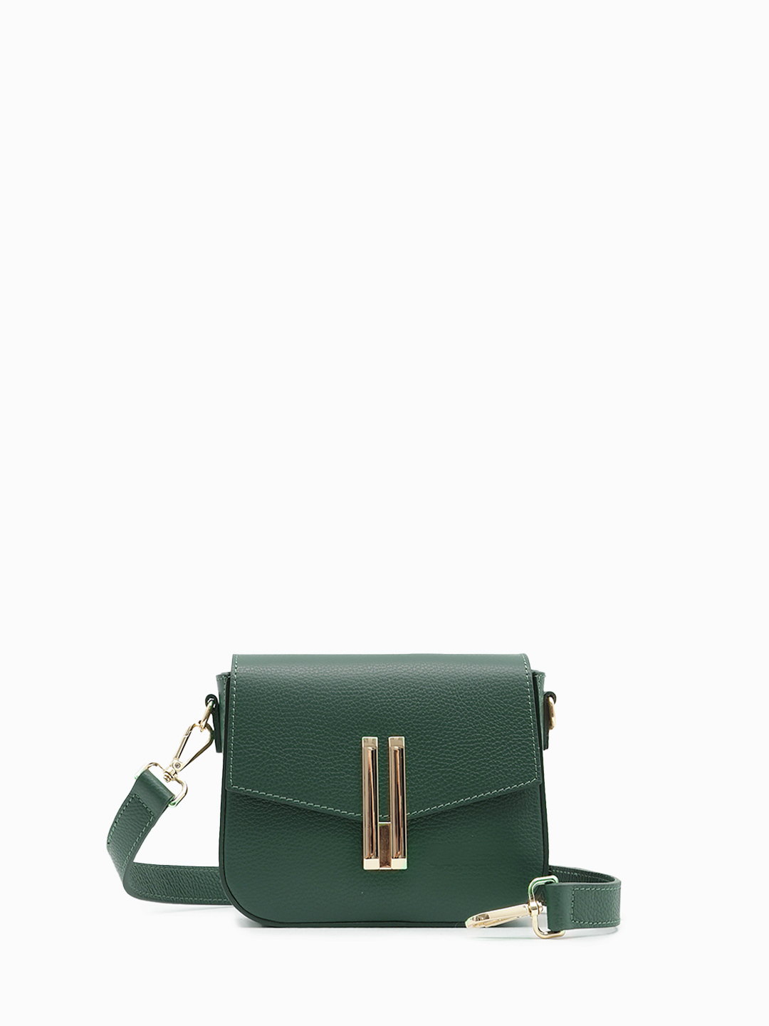 Кросс-боди с полукруглым дном и фурнитурой золотого цвета Nancy от Be Nice в зелёном цвете