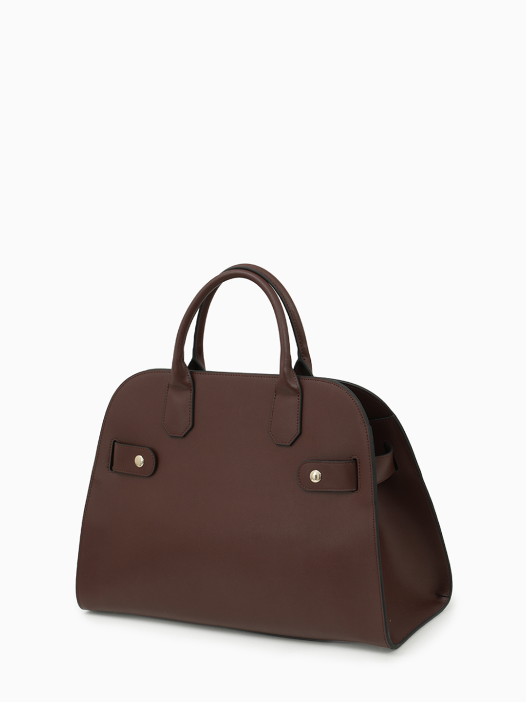 Тоут от Cromia в натуральной гладкой коже коричневого цвета с фурнитурой в виде пряжки