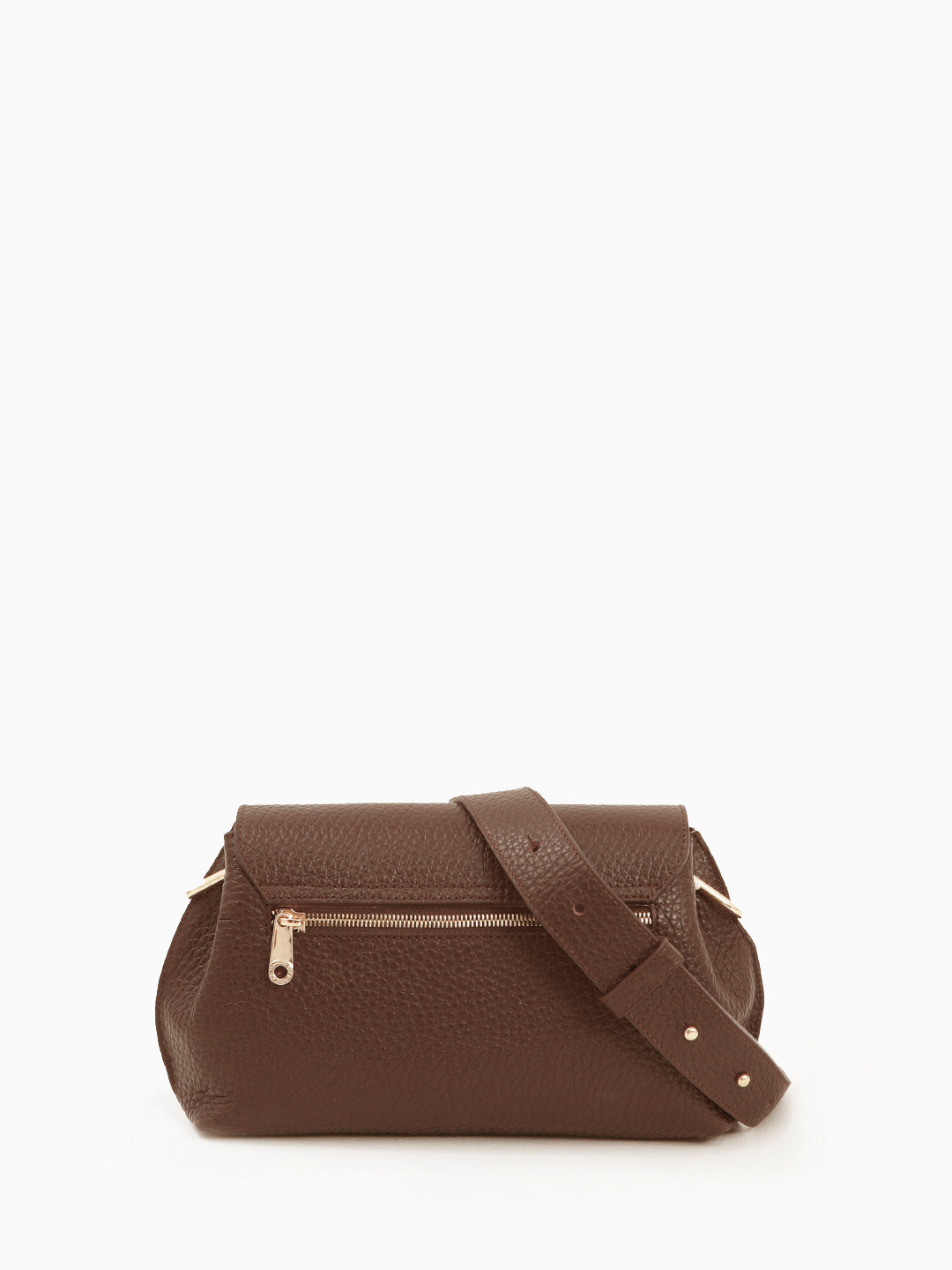 Кросс-боди в рыжем оттенке с поворотной фурнитурой от Di Gregorio