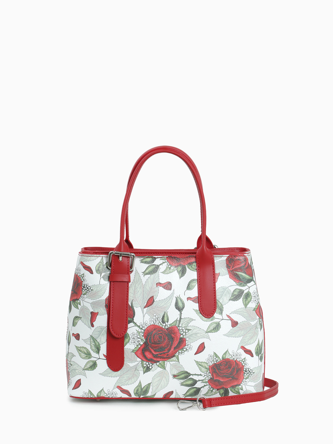 Сумка-тоут с цветочным принтом и ручками красного цвета от Folle