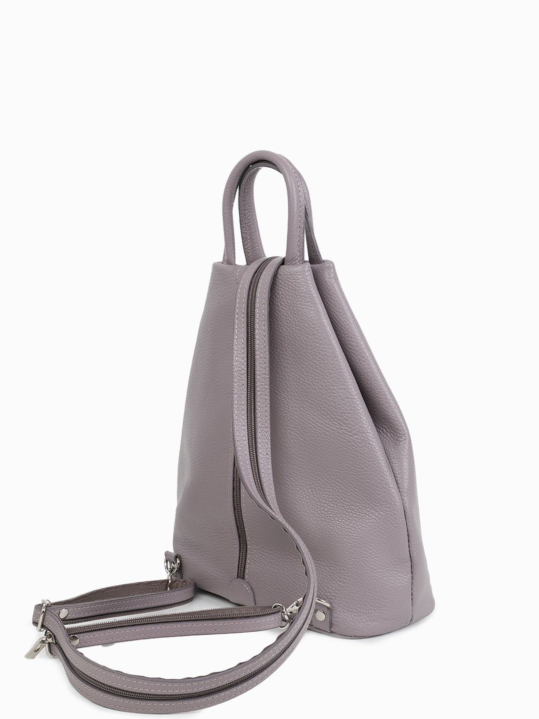 Сумка - рюкзак от BE NICE c разъёмной лямкой - молнией в цвете ирис