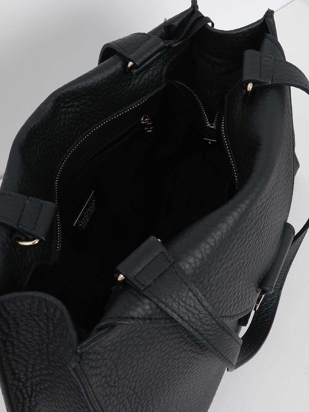 Сумка на плечо с длинными ручками от RIPANI в чёрном цвете