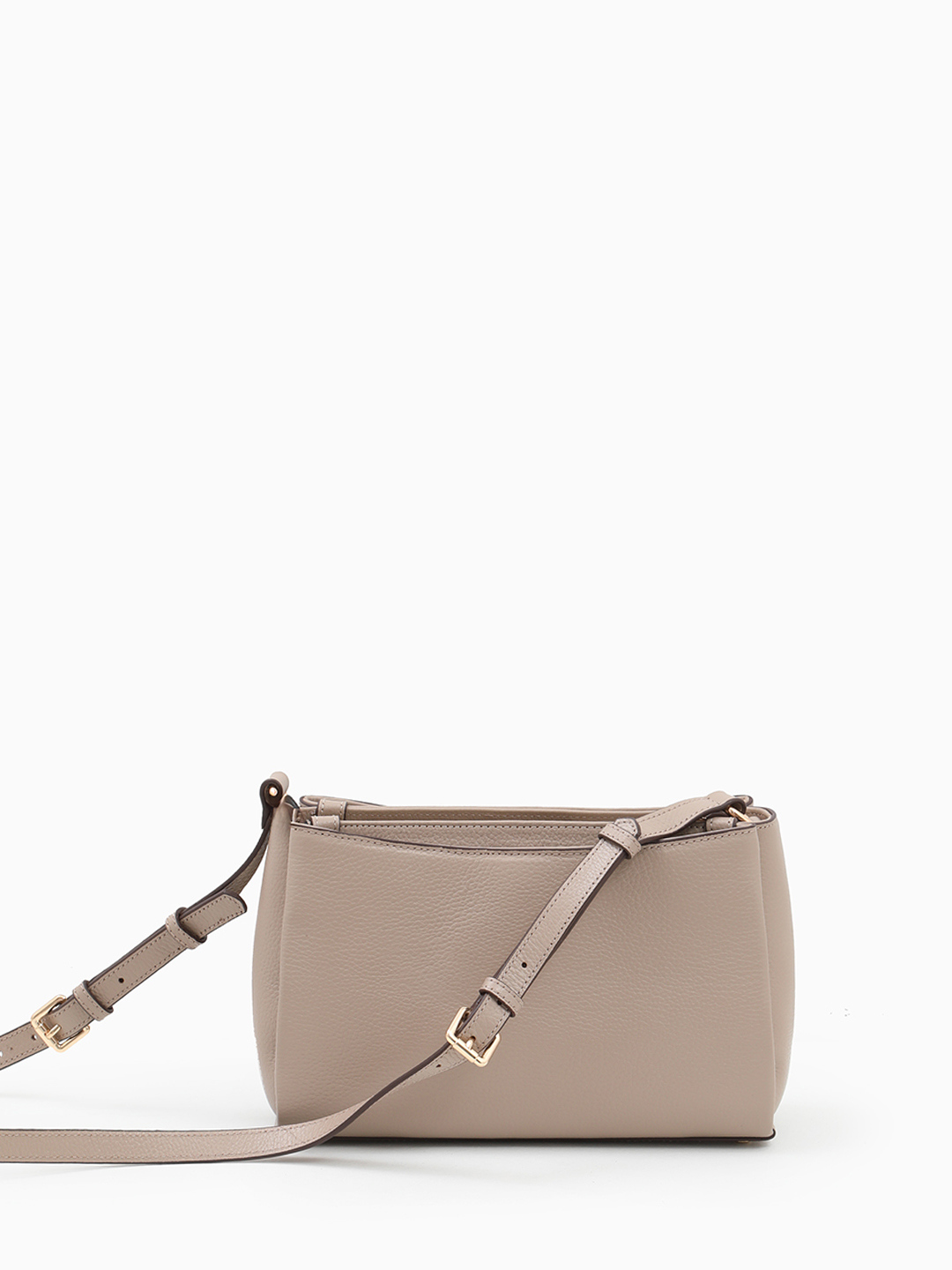 Кросс-боди на плечо с металлическим логотипом Vanessa Scani в оттенке тауп