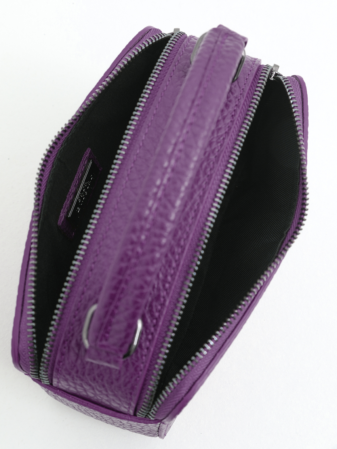 Небольшая сумка с круглым логотипом из шипов от Sara Burglar в оттенке виолы