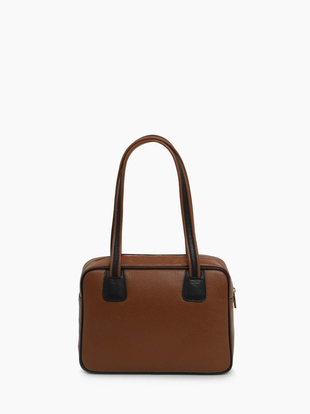 Рыжая сумка в размере М с золотистой фурнитурой от FOLLE