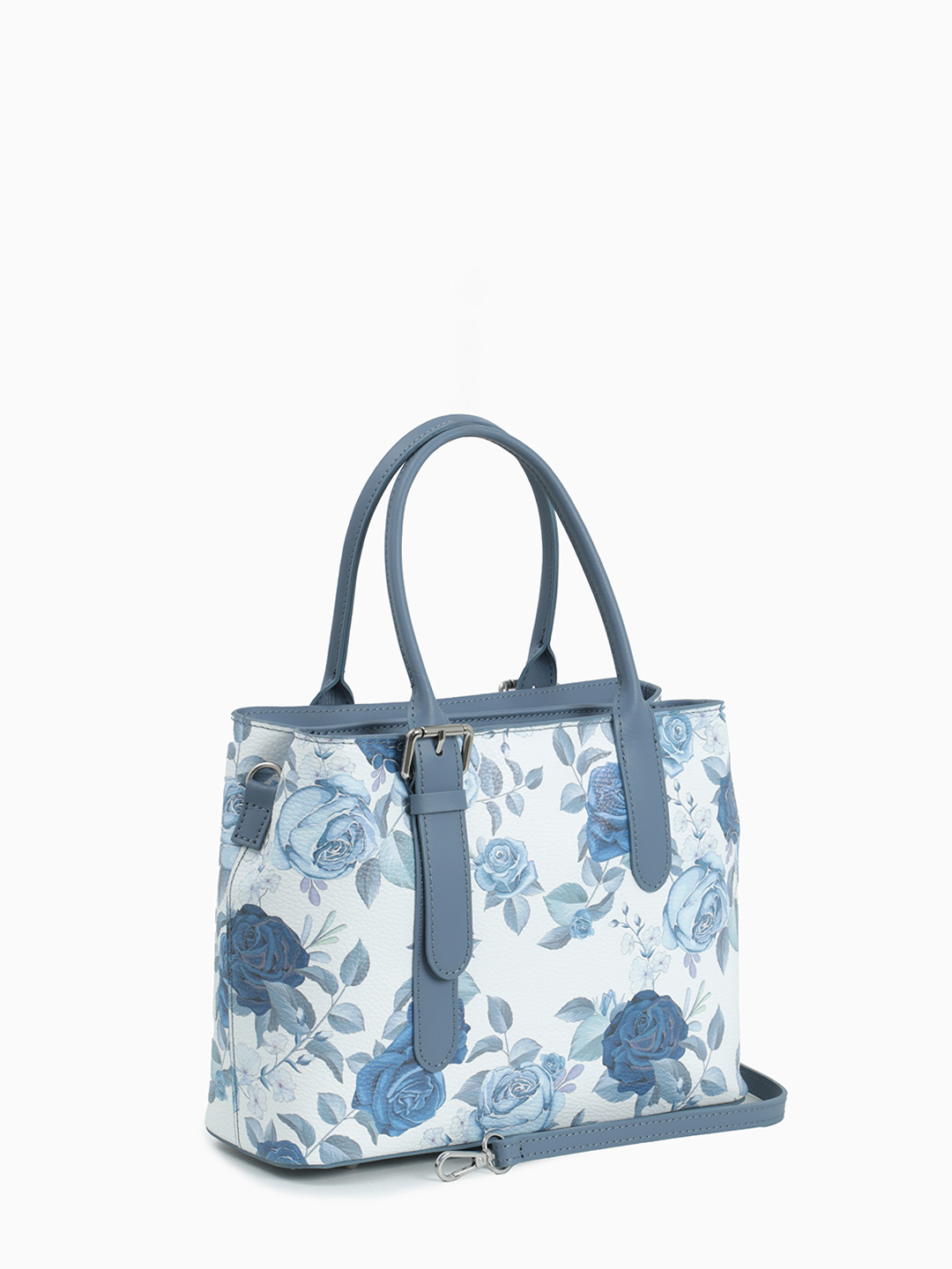 Сумка-тоут с принтом сине-голубых роз от Folle