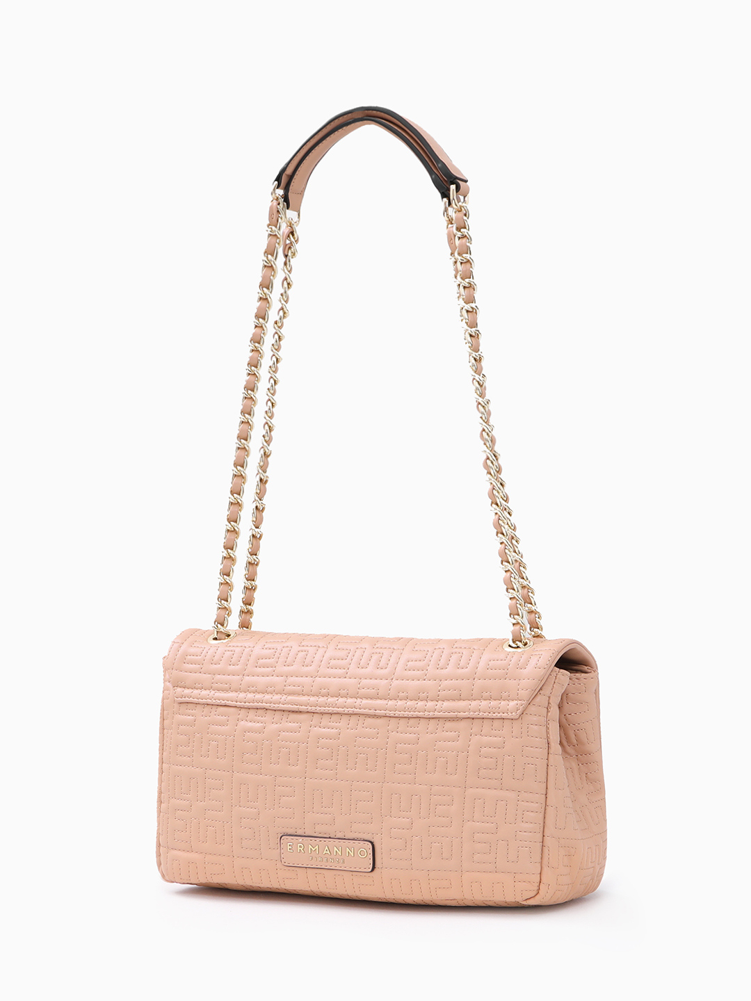 Прямоугольная кросс-боди с рельефным штампом от ERMANNO FIRENZE в пудровом оттенке