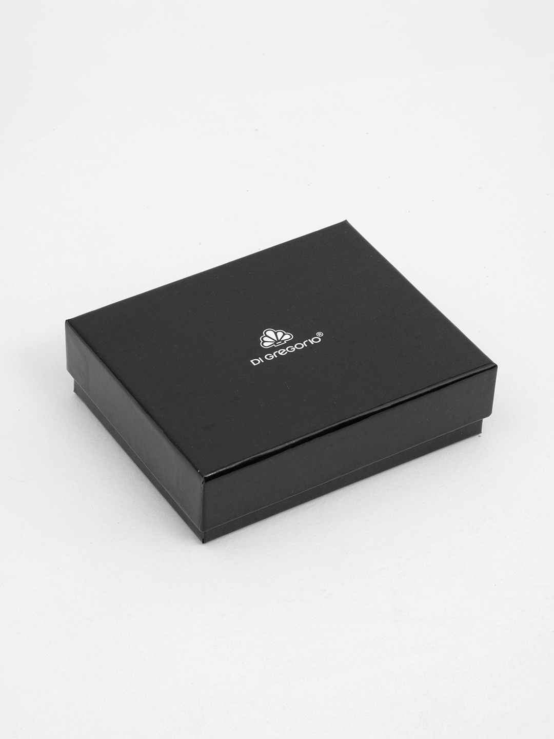 Портмоне от Di Gregorio в черном цвете с красной внутренней отделкой