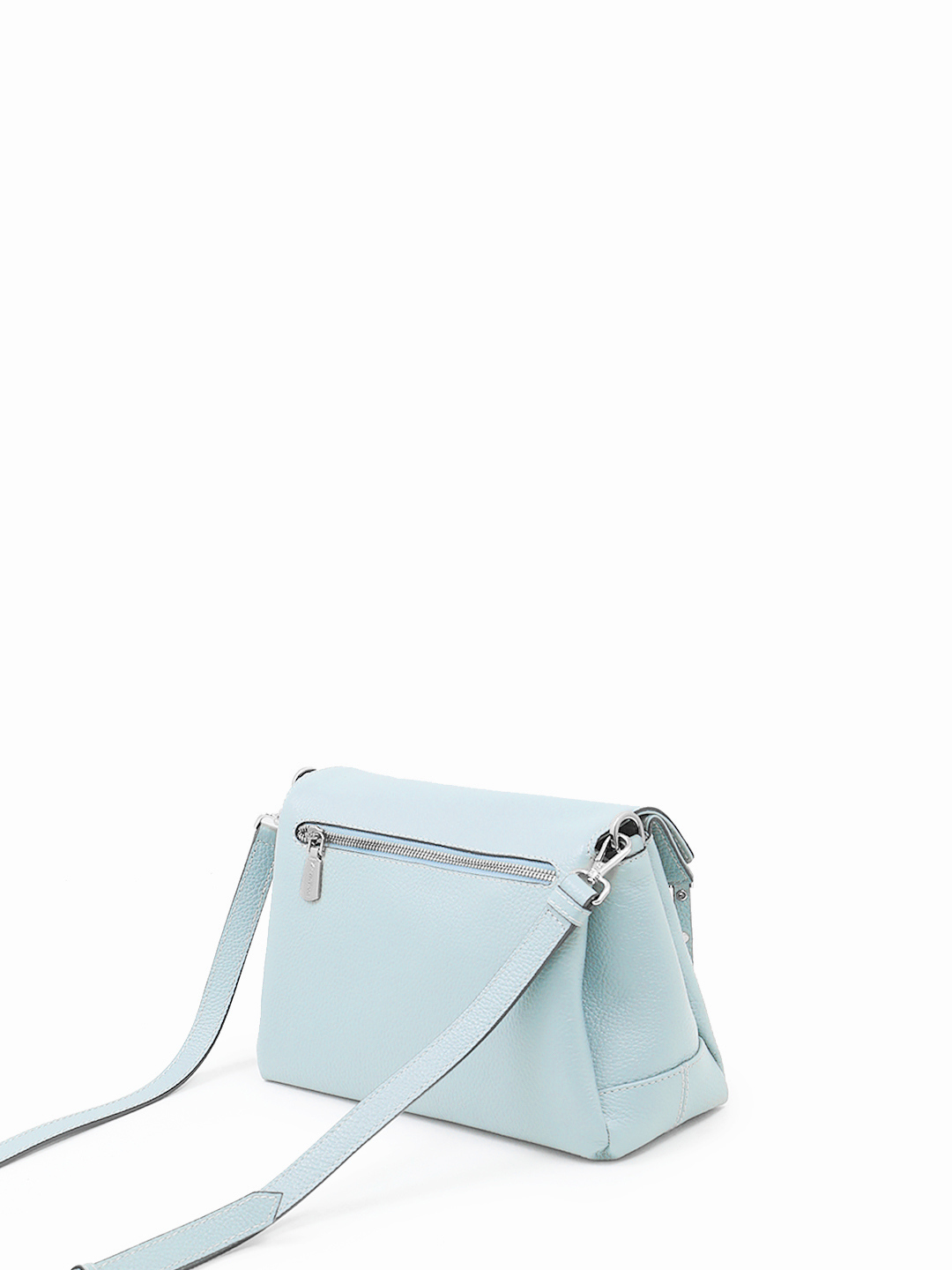 Голубая кросс-боди на плечо с металлическими буквами Vanessa Scani