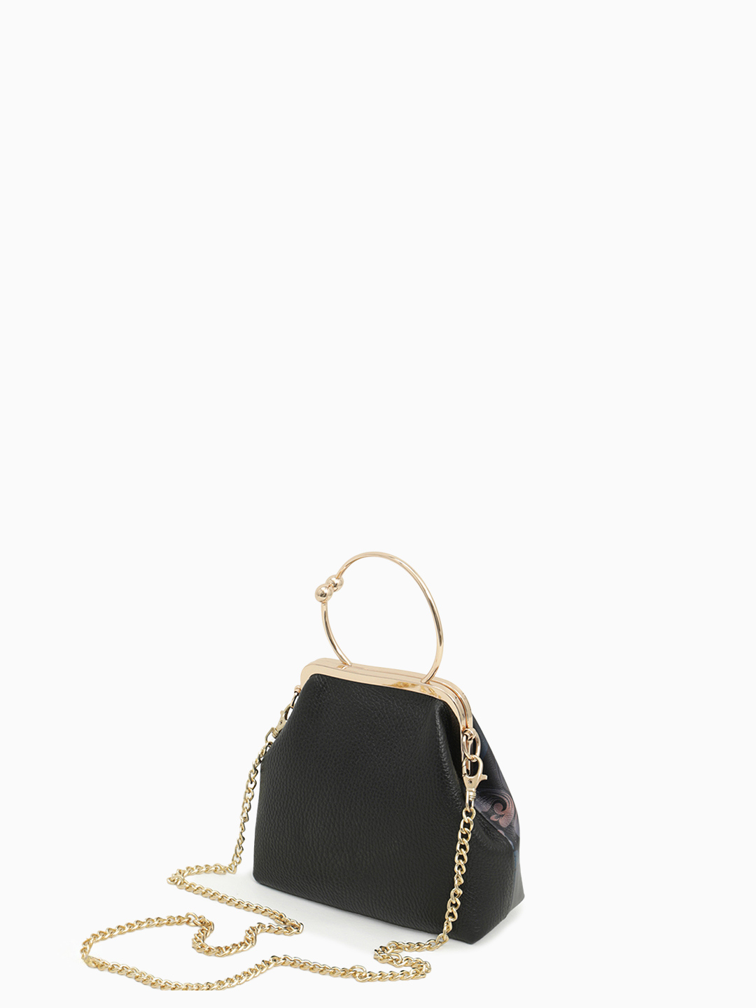 Миниатюрная сумка с принтом от BE NICE с застежкой-фермуаром