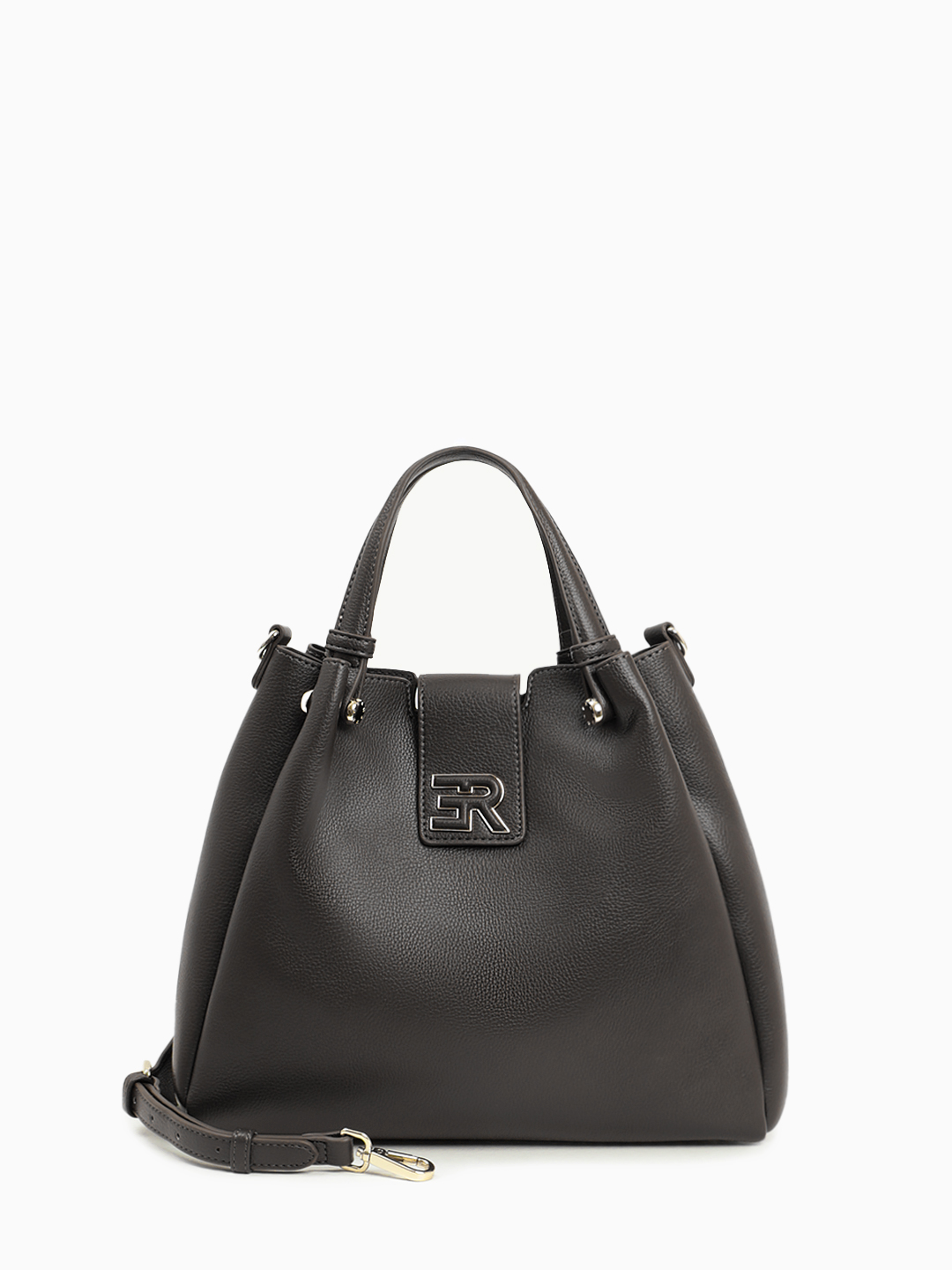 Сэтчел от Ermanno Firenze из качественной экокожи в черном цвете