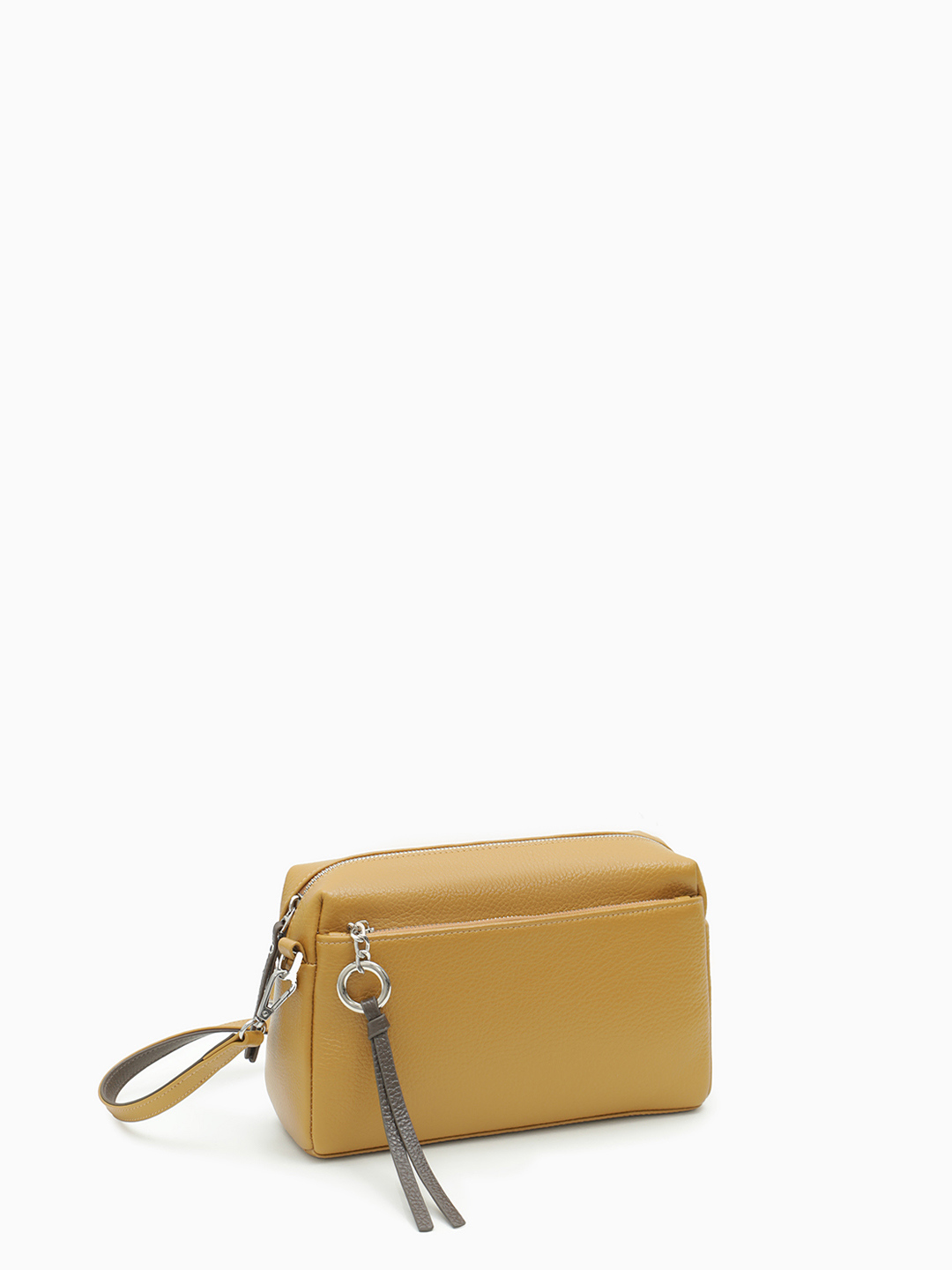 Небольшая кросс-боди с передним отделением на молнии от FOLLE в цвете охра