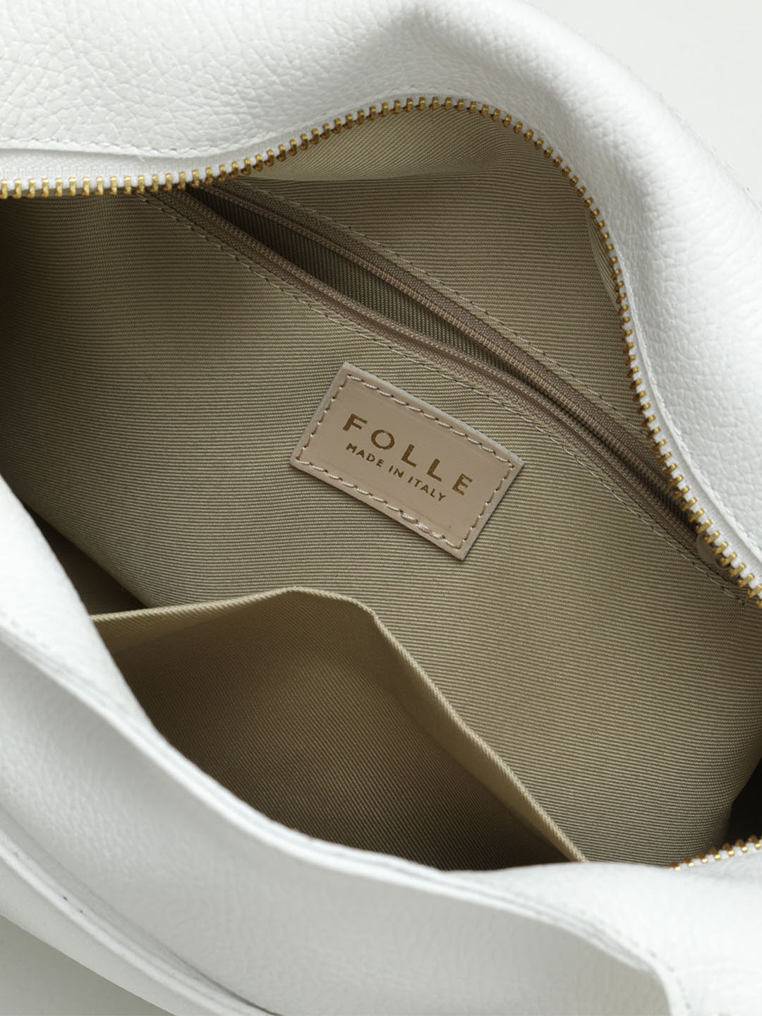 Тоут от Be Nice с декоративным карманом спереди и кистями из натуральной кожи белого цвета