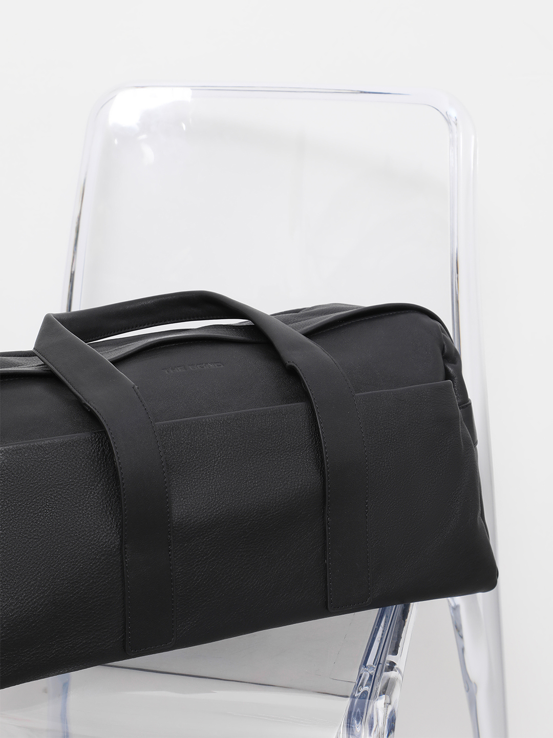 Мужская дорожная сумка от Bond из черной натуральной кожи