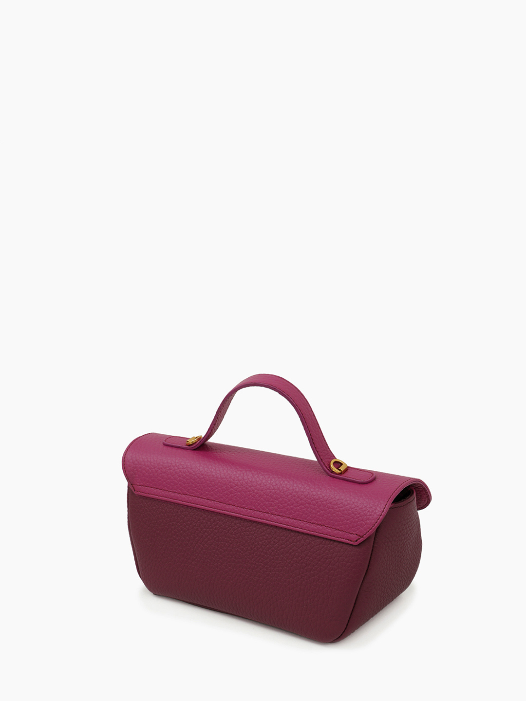 Сэтчел Calipso из натуральной кожи в бордово-розовом цвете с фирменной фурнитурой от ARCADIA
