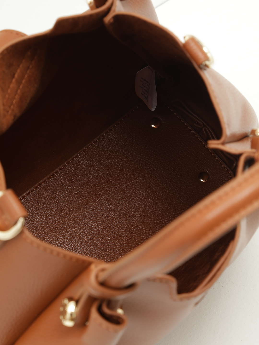 Сумка от Ermanno Firenze из качественной экокожи в рыжем цвете