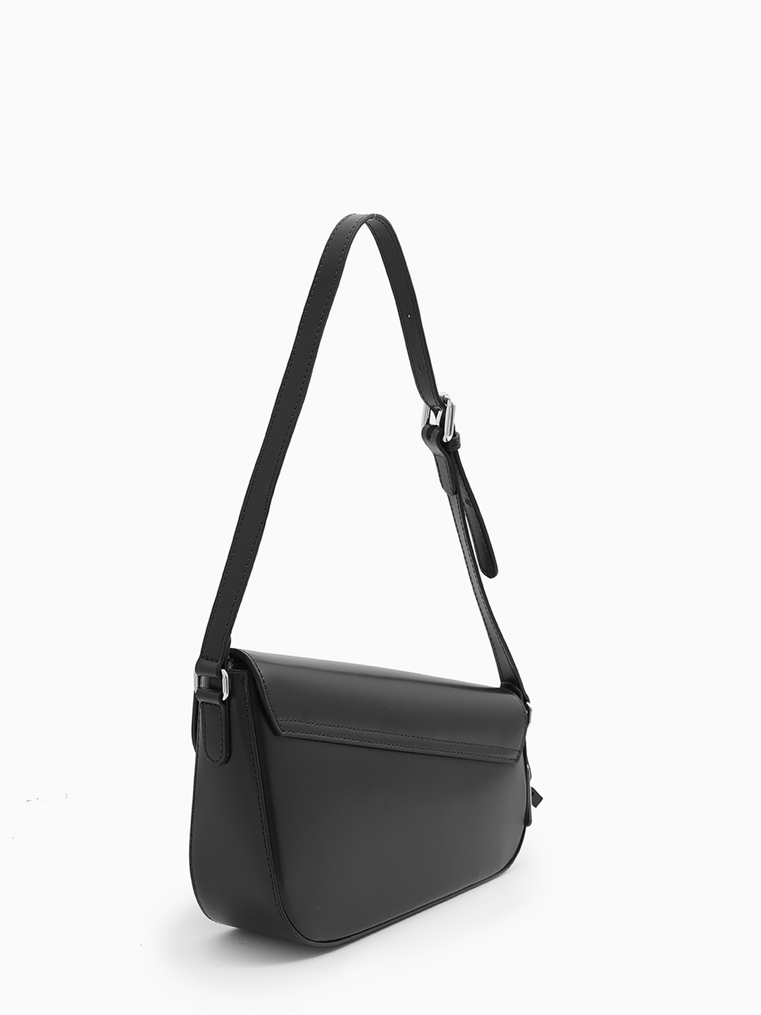 Скосый багет с именными буквами Gilda Tonelli в чёрном цвете