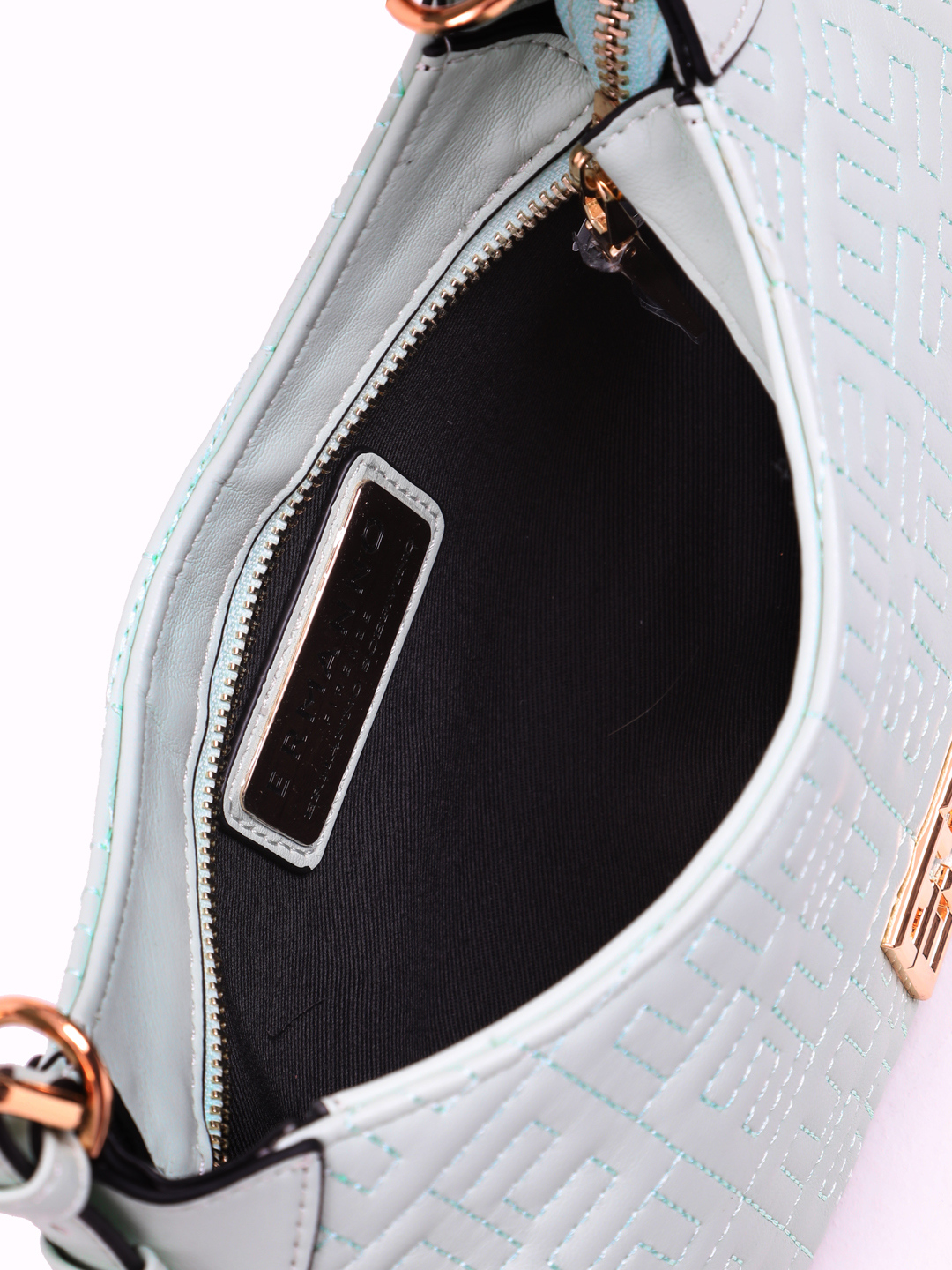 Мятный мини-багет с фирменным стёганым узором от ERMANNO FIRENZE