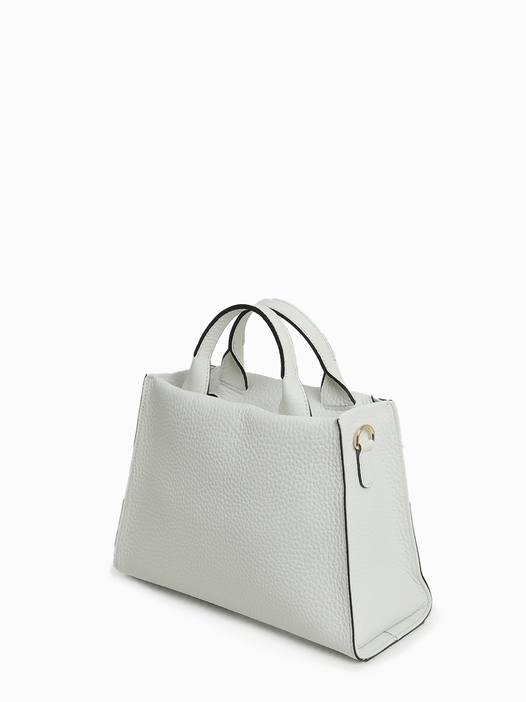 Белая сумка-трапеция со знаковой монограммой RIPANI